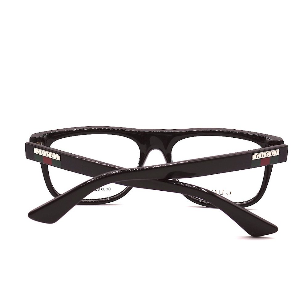 NEW GUCCI GG1117O 001 BLACK AUTHENTIC EYEGLASSES FRAME RX 56-17 - Picture 8 of 11